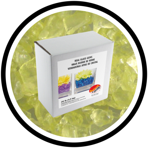 Colored ICE - Light Yellow - 20 lb (9.09 kg) Box Colored ICE - Light Yellow - 20 lb (9.09 kg) Box